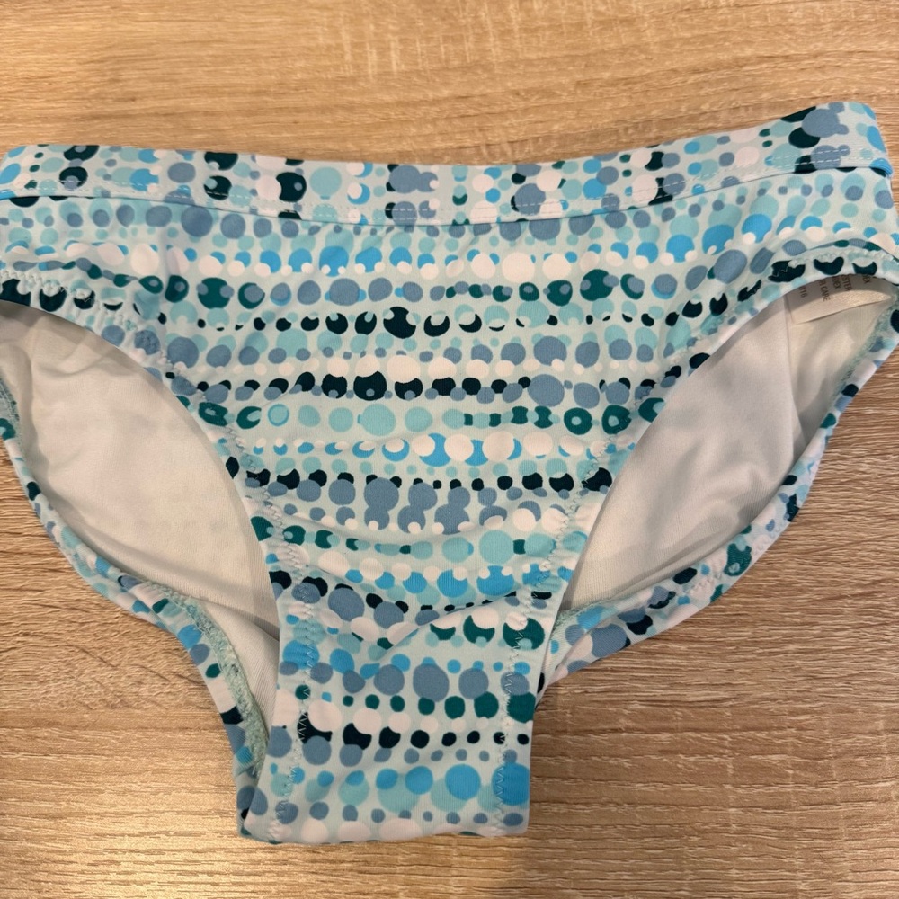Garnet Hill Kids Wave Rider Bikini Bottoms Blue Dots 7